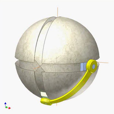 Study of Ellipse Mechanism on a Sphere
