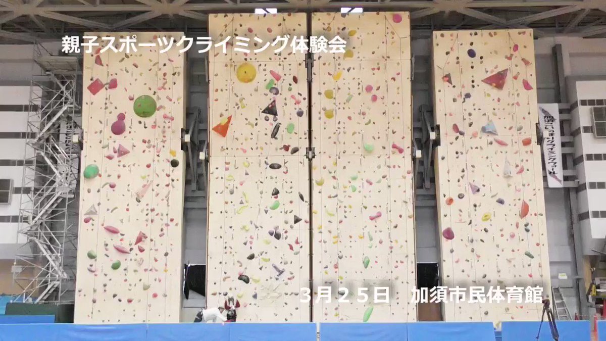 加須市公式 親子スポーツクライミング体験会 本日 3月25日 加須市民体育館 加須こいのぼりクライミング ウォール で 親子スポーツクライミング体験会 が開催され 家族で同じ感動を味わえるとても良い体験会となりました ご参加いただいた
