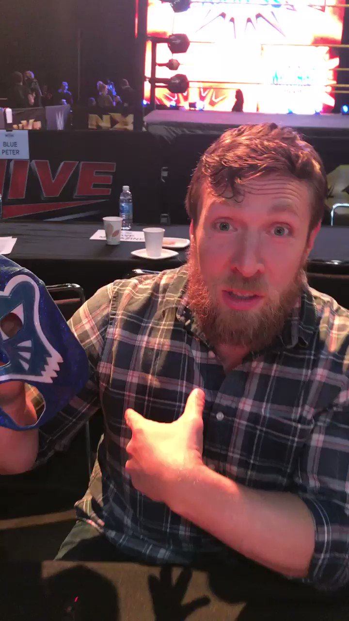 Bryan Danielson on Twitter "The legendary Blue Panther sent me a signed mask and video message