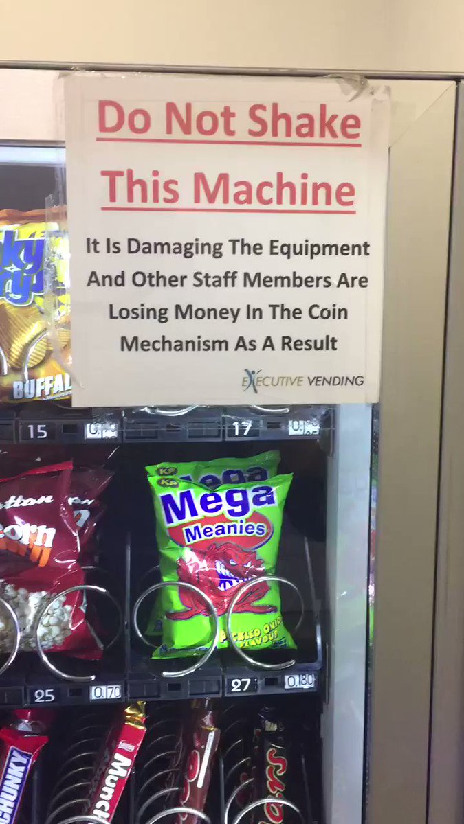 Really really want to shake the vending machine in the office here