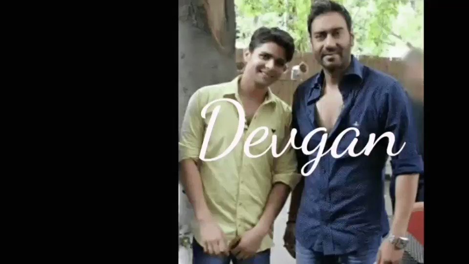 Our tom met Ajay Devgan Happy Birthday Ajay Devgan   