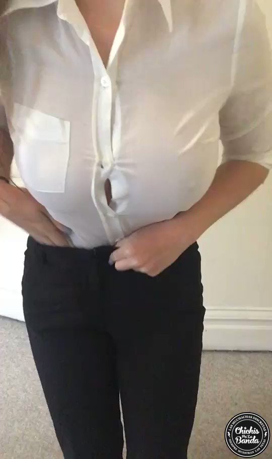 Boobs Burst Out Of Shirt.