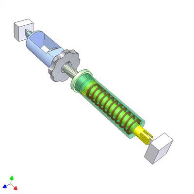 Using Compression Spring to Bear Tension