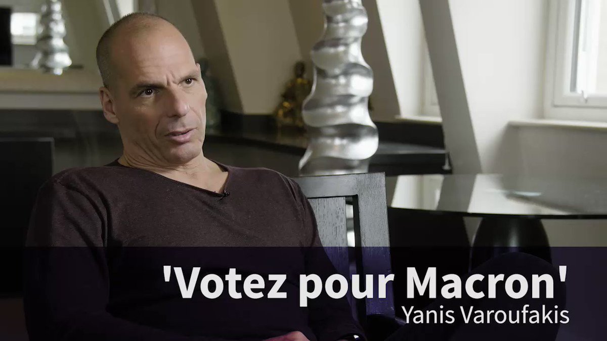 Αποτέλεσμα εικόνας για voter pour macron VAROUFAKIS