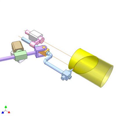 Mechanism for Drawing Intersection of Cylinder and Plane