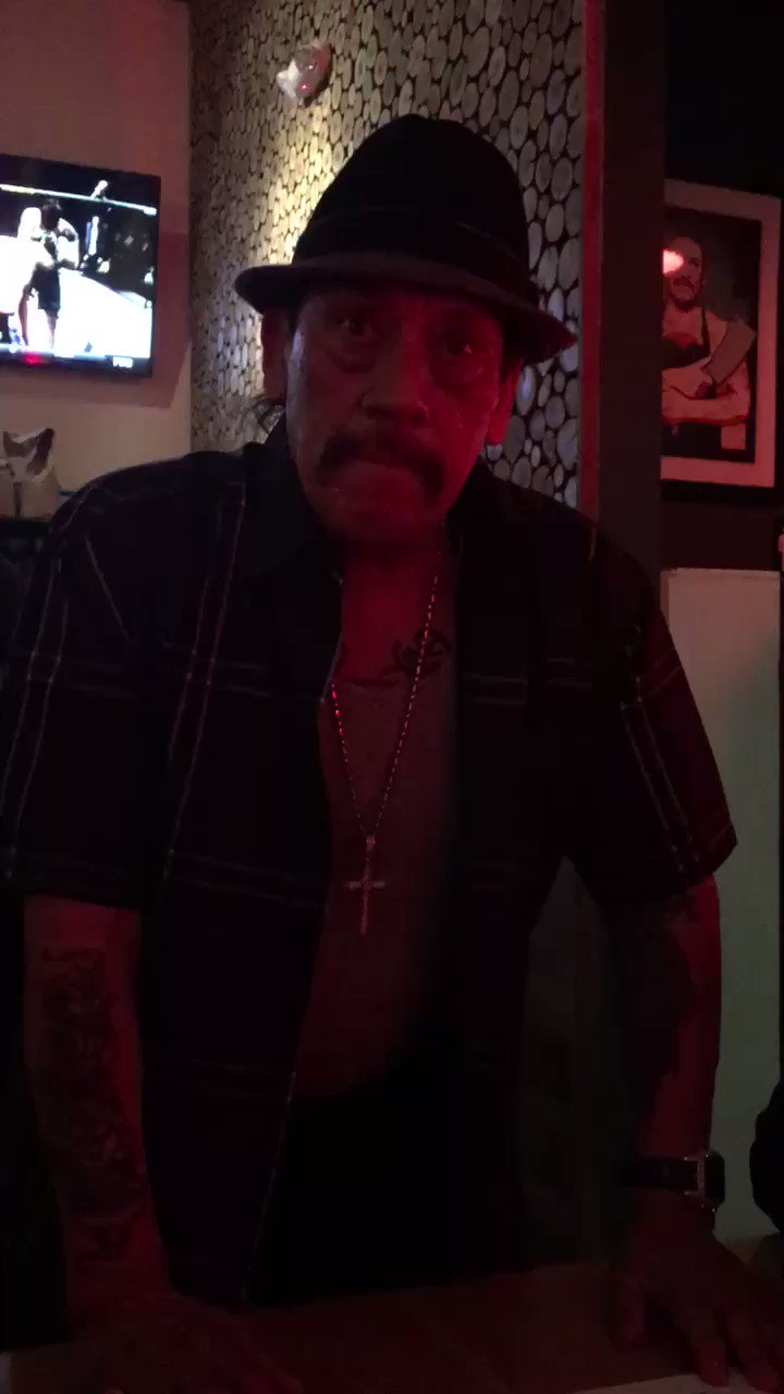 DANNY TREJO JUST SANG HAPPY BDAY TO ME THANK YOU 