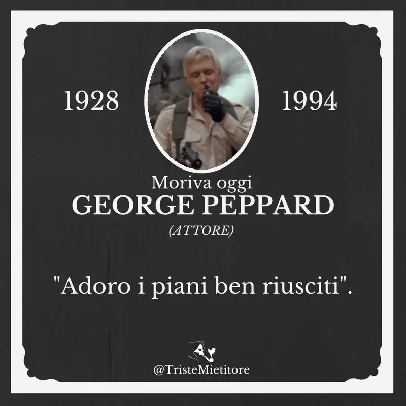 il triste mietitore on twitter morivaoggi george peppard attore https t co gowwfrk00w twitter