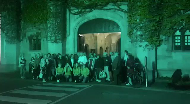 Alma Collins (@alma_collins) on Twitter photo 08/05/2017 22:25:29 #WOCD Galway @EmerCaseyFndtn Cois Cladaigh Choir #NUIG quad, lit up in Teal. Amazing @awolanne @OvaCare #WOCD Galway @EmerCaseyFndtn Cois Cladaigh Choir #NUIG quad, lit up in Teal. Amazing @awolanne @OvaCare