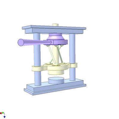 Press Using Spatial Slider Crank Mechanism