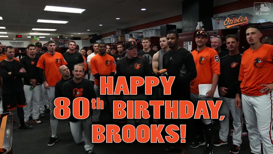 The Orioles sung Happy Birthday to Brooks Robinson. It\s safe to say they\re better at baseball than singing. 