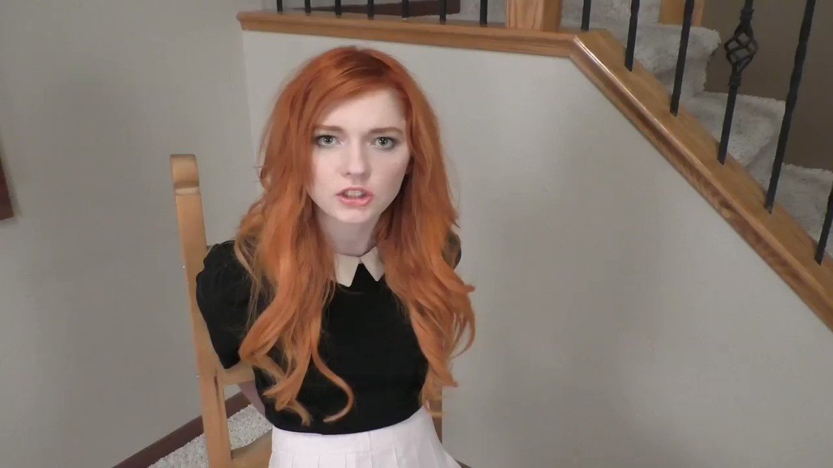 “Pretty #redhead babysitter Olivia has a run in with the wicked little John...