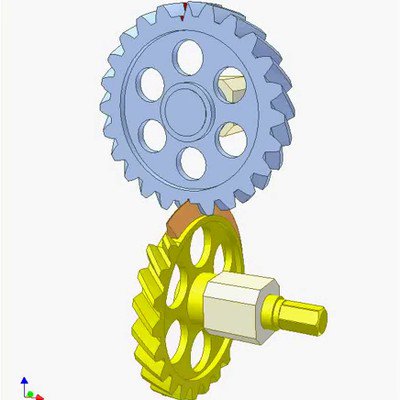 Skew Teeth-Uncompleted Gear Drive