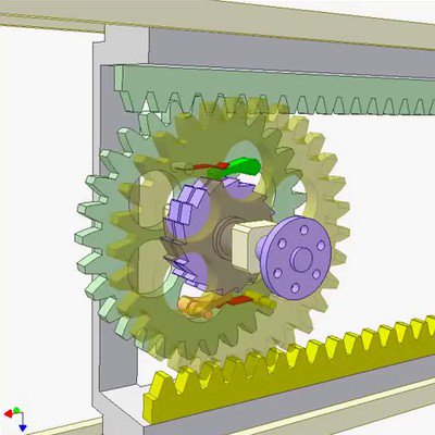 Converting Two Way Linear Motion Into One Way Rotation