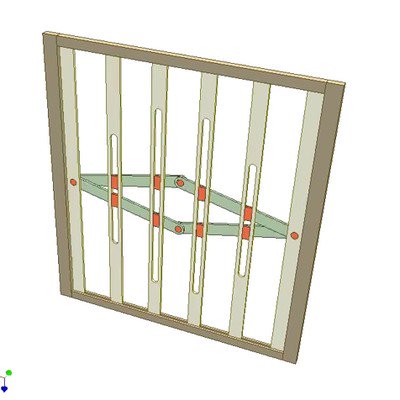 Folding Scissor Gate