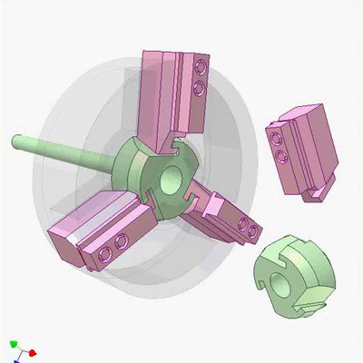 Three-Jaw Self-Centering Chuck