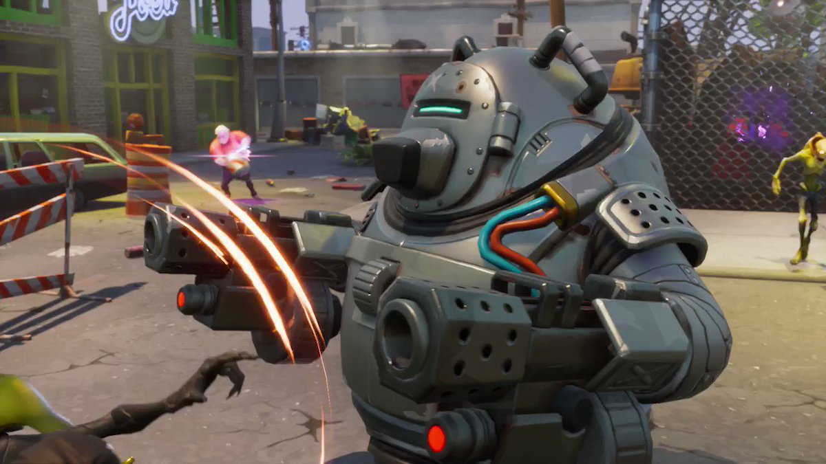 fortnite on twitter the hordes cannot bear this destructive defender s power - fortnite save the world teddy bears