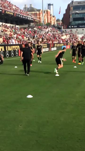 Relive last night from the pitch 😎  👻 Follow ATLUTD on Snapchat https://t.co/GMkU6I9Ywa