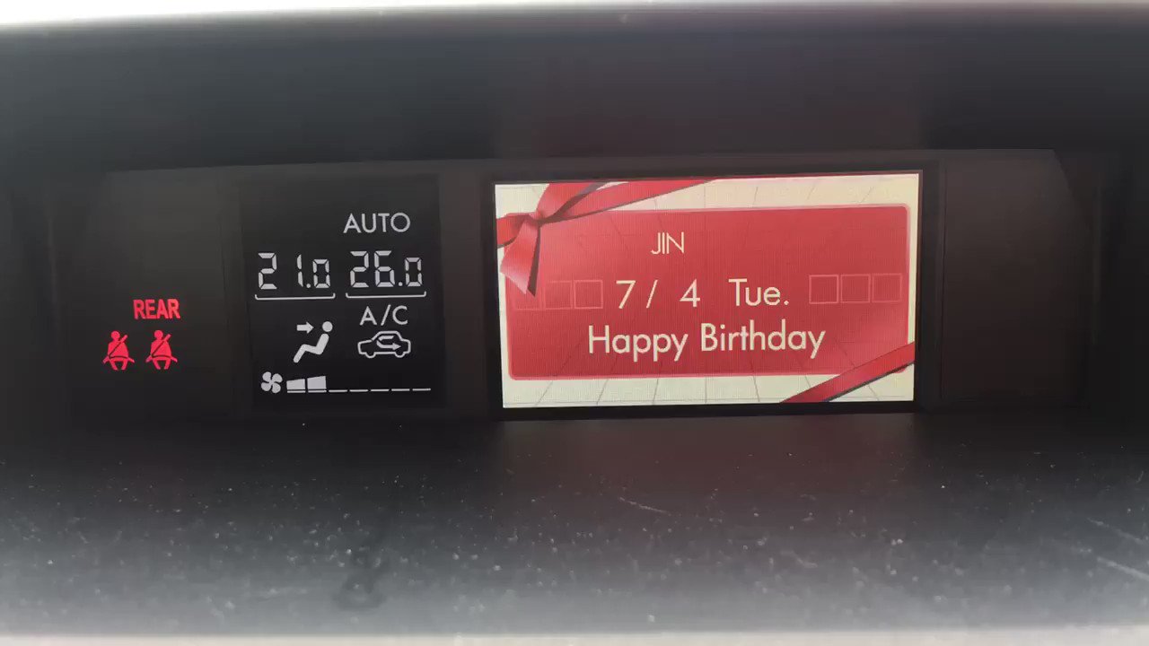 JIN   Tue.
Happy Birthday   