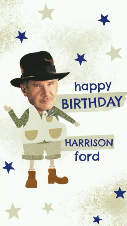 He\s conquered the desert, the tombs, the forest and the galaxies! Happy Birthday Harrison Ford 
