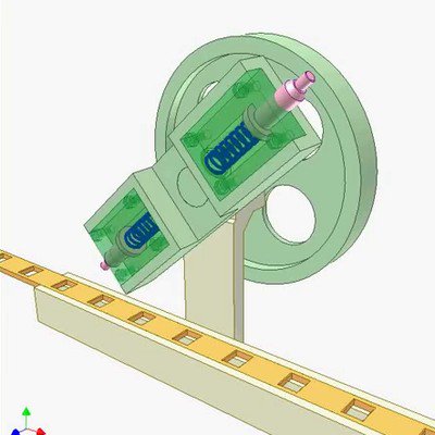 Mechanism for Advancing Perforated Strip