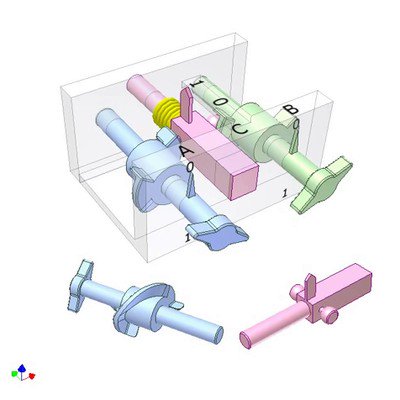 Mechanical NAND Logic Gate