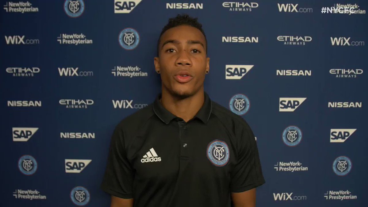 💬 | @Jon_lewis710: "I feel like I've done pretty well but there is a lot of room still for my improvement..." #NYCFC https://t.co/55FNAtRCEj