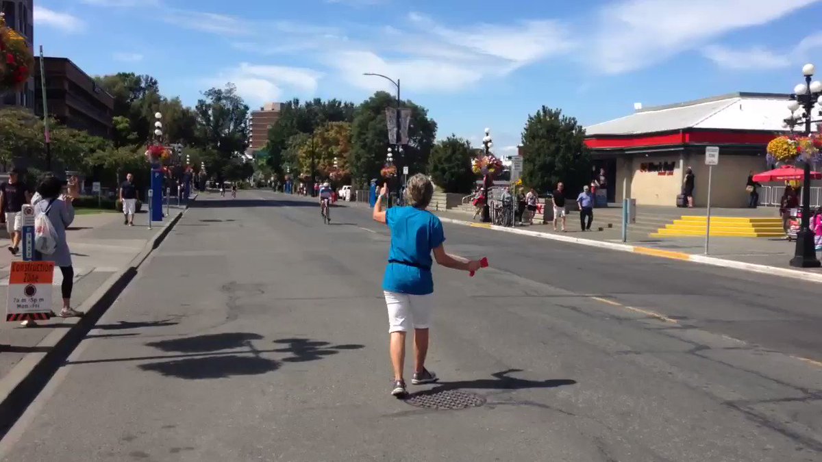 Riders still coming in from the massive 140k ride #tourdevictoria Belleville Street https://t.co/SHtrcQGt54