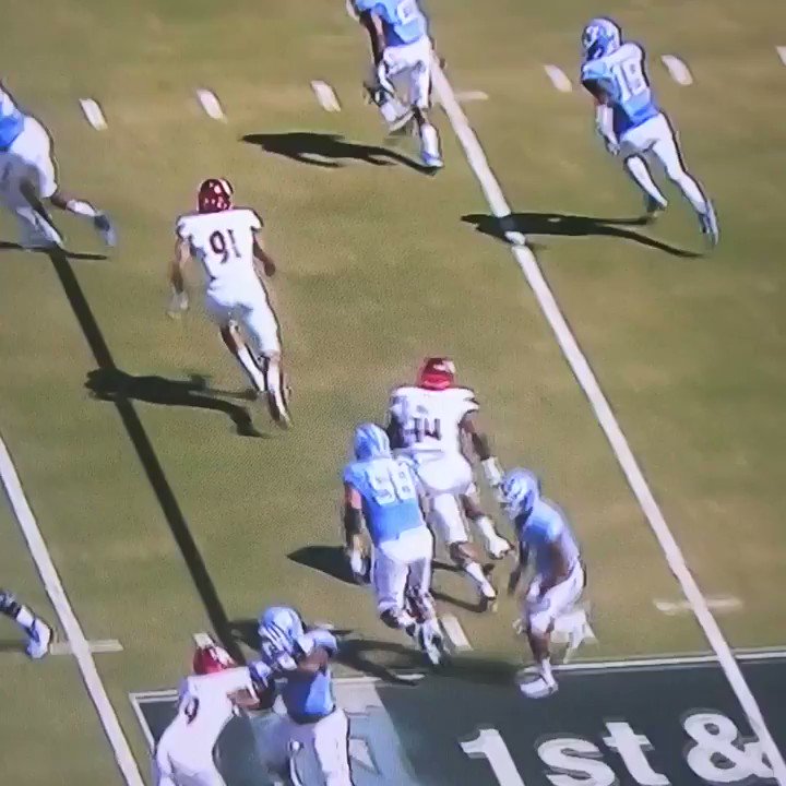 Dazz Newsome is FAST #ULvsUNC