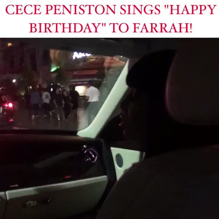 MULTI-PLATINUM ARTIST CECE PENISTON SINGS HAPPY BIRTHDAY TO FARRAH GRAY 