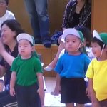 よーいどん!こどもの走るかまえがかわいすぎる!