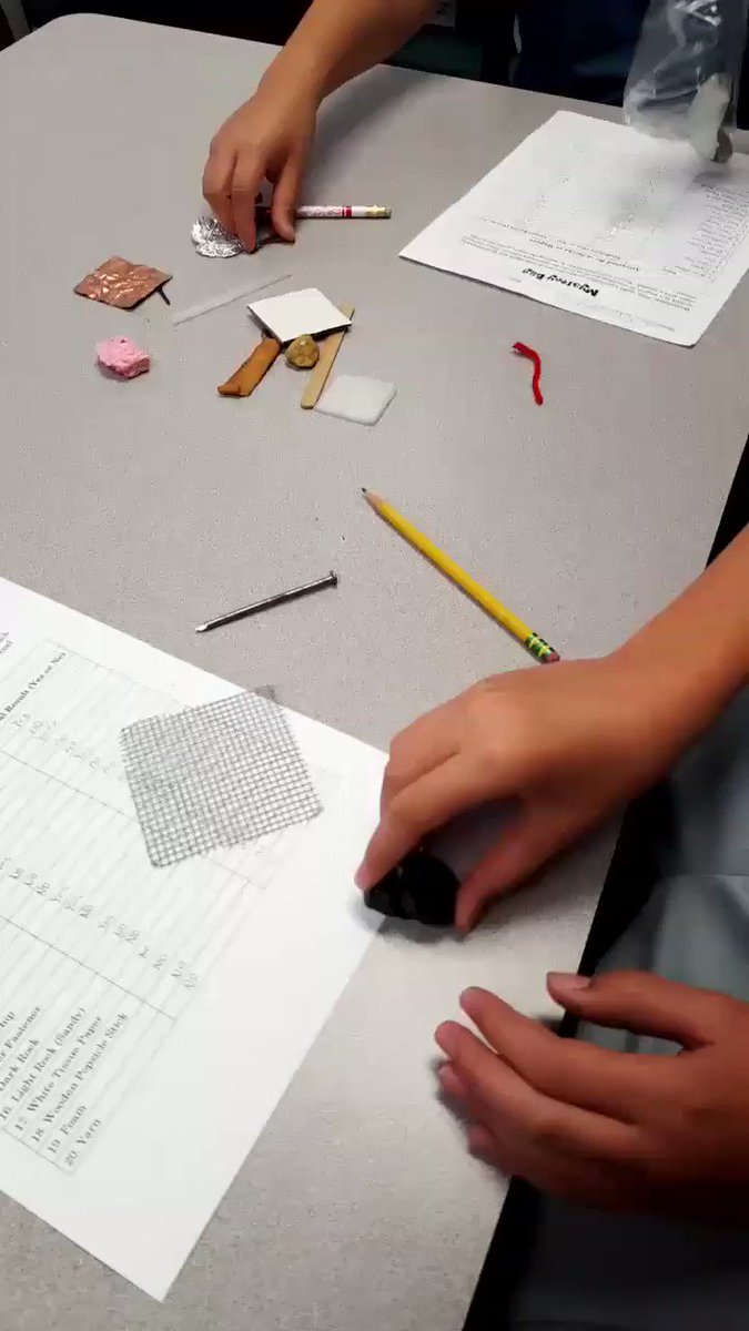 Mystery Bag Activity: What will attract to a magnet? #ccs118life
