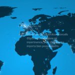 バルスがつぶやかれた瞬間のツイート数を光で表現wその瞬間、日本中が光り輝いている!