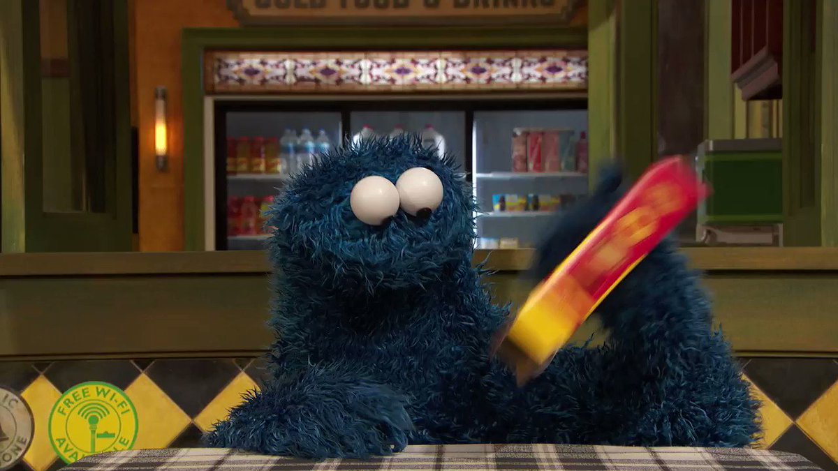 Cookie Monster on Twitter: "When me feeling sad, me give meself a BIGGGG hug!  #SesameCommunity https://t.co/EypmbpvKED" / Twitter