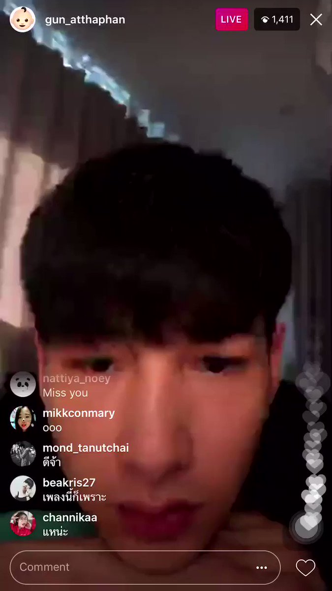 AboutGunATp. - @AtthaphanP #กันอรรถพันธ์น่ารักกว่าที่คิด #เบบี๋ @AtthaphanP Live IG 151017 (3)