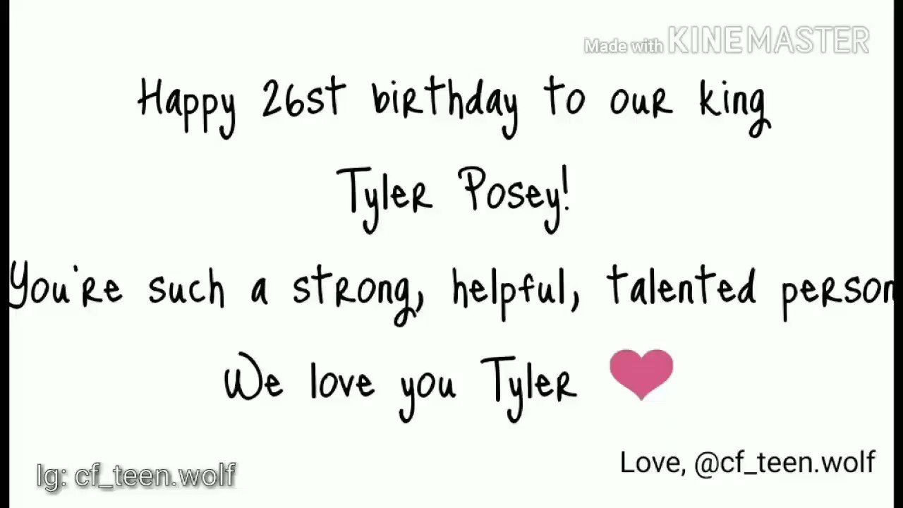 Happy Birthday to our king Tyler Posey!   Podéis mencionarlo porfa   