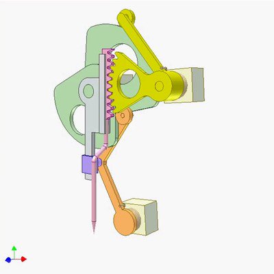 Double Cam and Gear Rack Mechanism