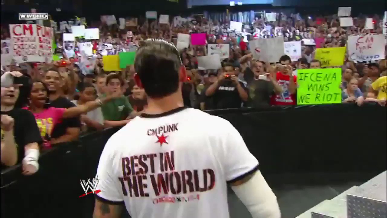 One of best entrance in wwe history , happy birthday CM PUNK , I missed this guy 