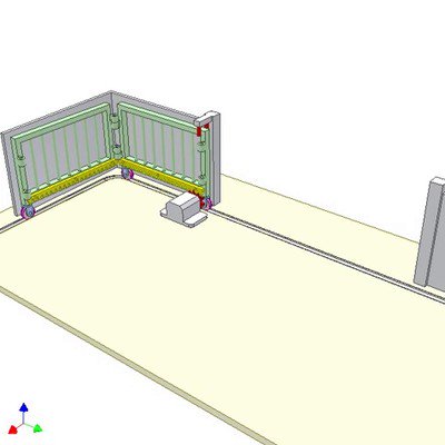 Slide Folding Gate