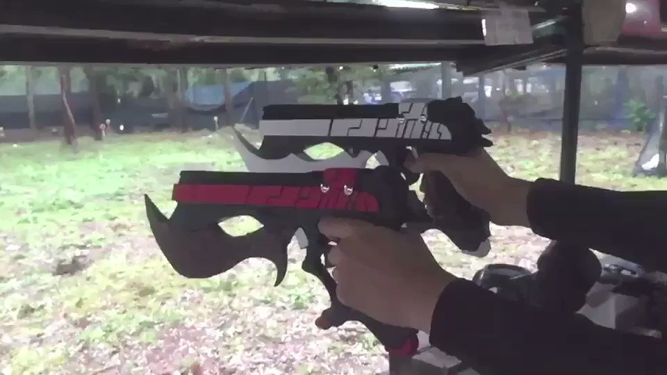 らぷらす 7 10 11レガシー展 エミヤオルタの銃でザバゲ 雨すごいけどそれはそれで楽しい