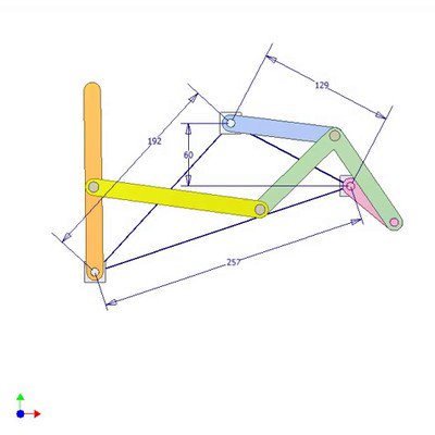 Six Bar Linkage for Oscillation