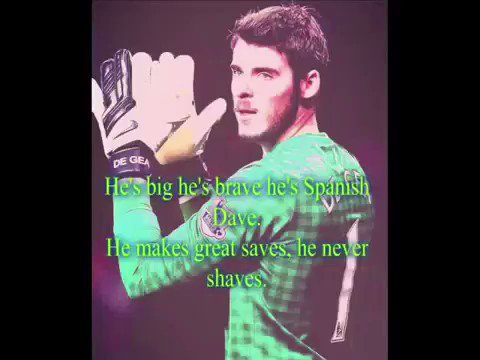Happy Birthday David de Gea!! 

\"He\s flying through the air, 
come and have a shot if you dare.\"  
