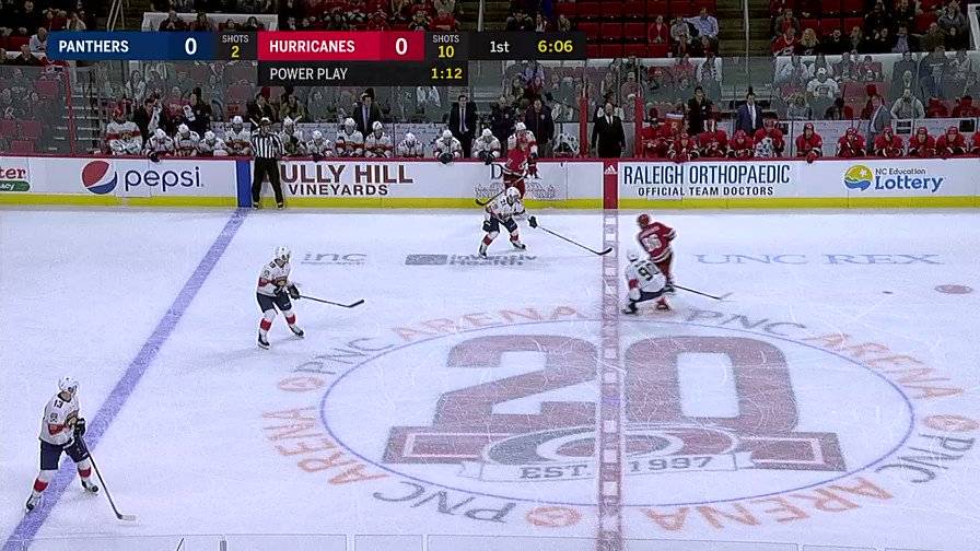 HAPPY BIRTHDAY ELIAS LINDHOLM! Hurricanes lead 1-0! 