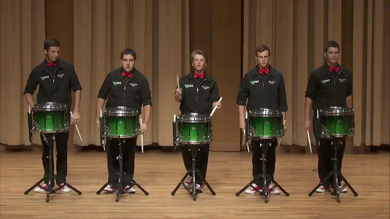 DCI Drumlines on Twitter "UNT Snare Ensemble ‘16 https//t.co