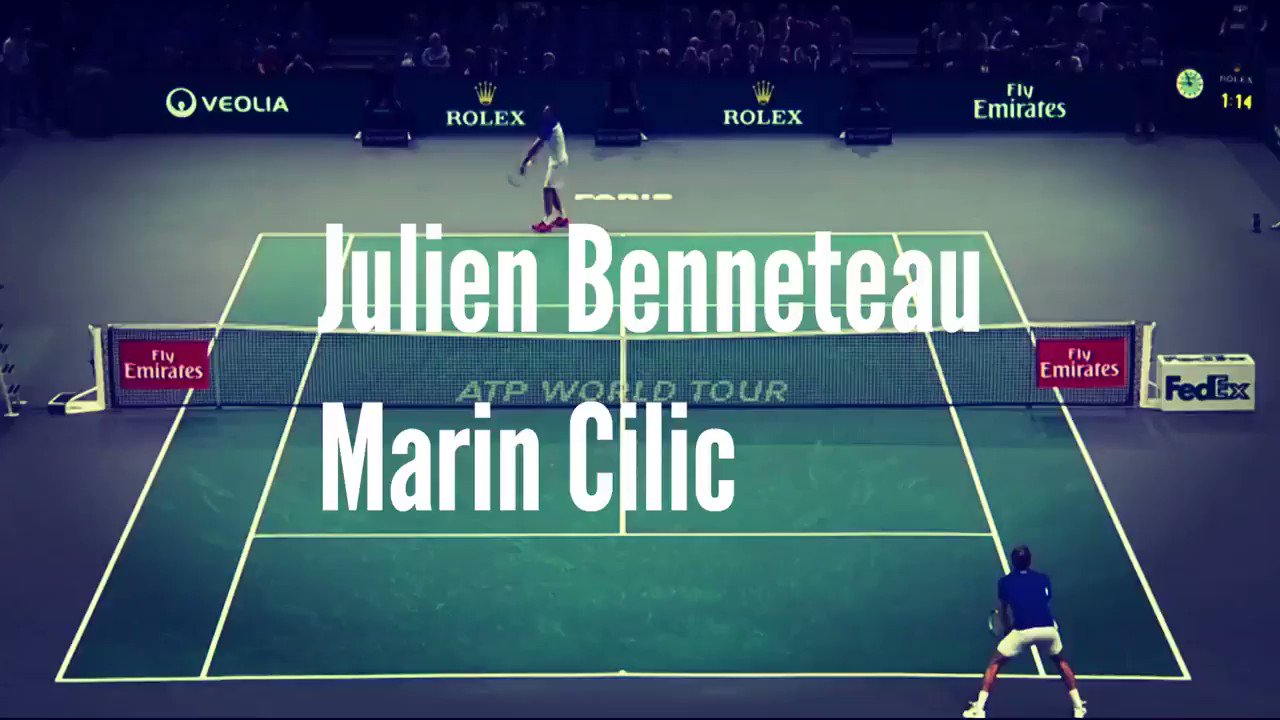 Happy birthday, Julien Benneteau! Celebrating it with an awesome baseline drop shot winner!    