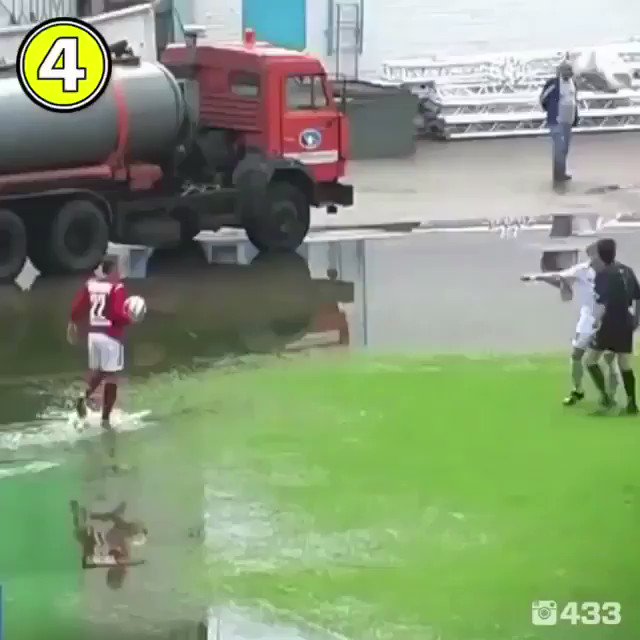 The Ref made them take a corner in those conditions!