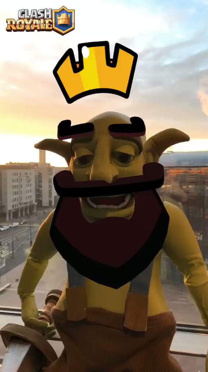 King Tower 3 and the figure of King in Clash Royale