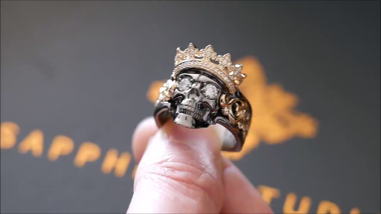 Crown Skull Ring 3D model 3D printable | CGTrader