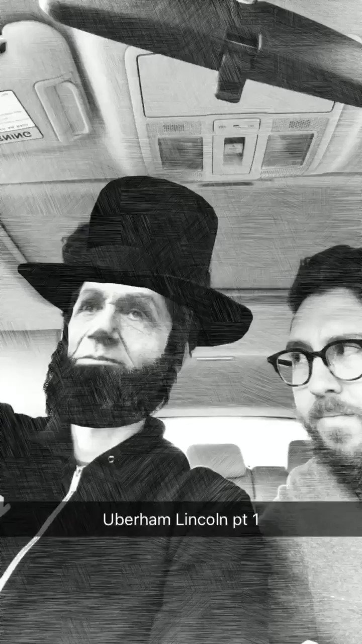 Happy birthday to the human chipmunk Amir Blumenfeld ( Here he is talking to Uberham Lincoln. 