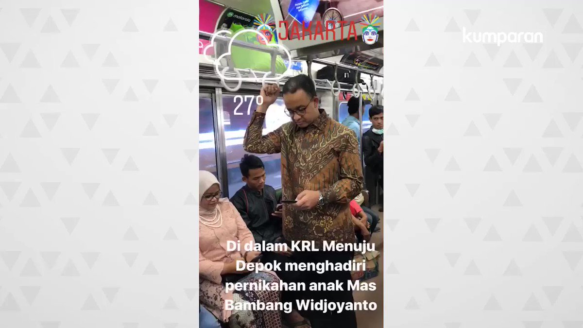 Anies Unggah Instagram Story Ke Kondangan Naik KRL Reaksi Penumpang Anies Unggah Instagram Story Ke Kondangan Naik KRL Reaksi Penumpang