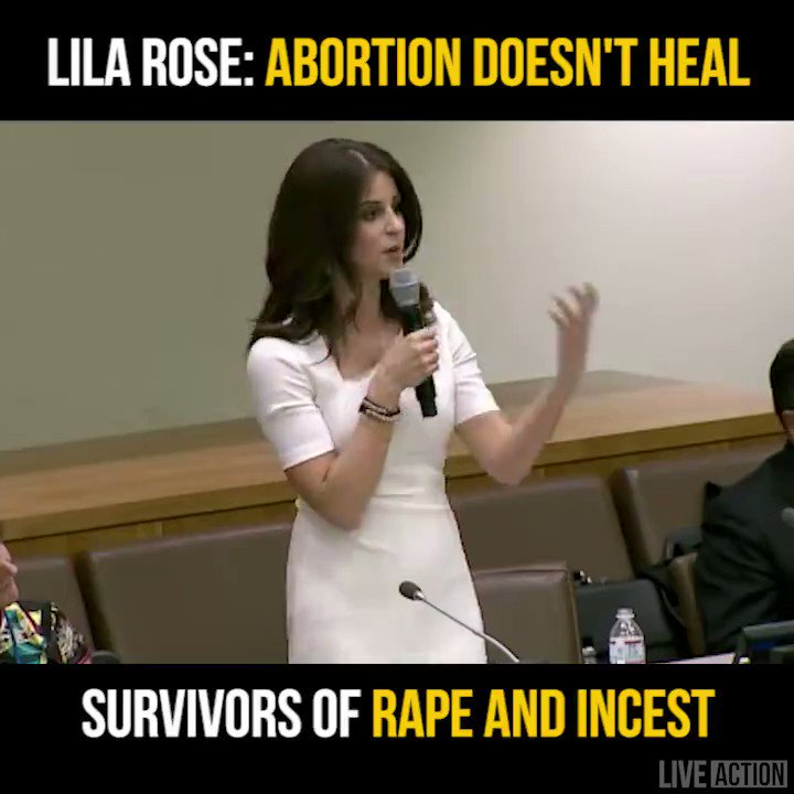 Lila Rose - Rape or Incest(近親相姦) are horrible situations, and abusers need to be held fully to the law — but abortion is not the path to healing for survivors of sexual abuse. Here's my response to one of the most common arguments for abortion. 